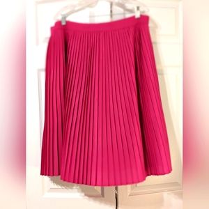 HOT PINK pleated skirt xxl